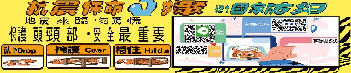 112國家防災日_抗震保命3步驟